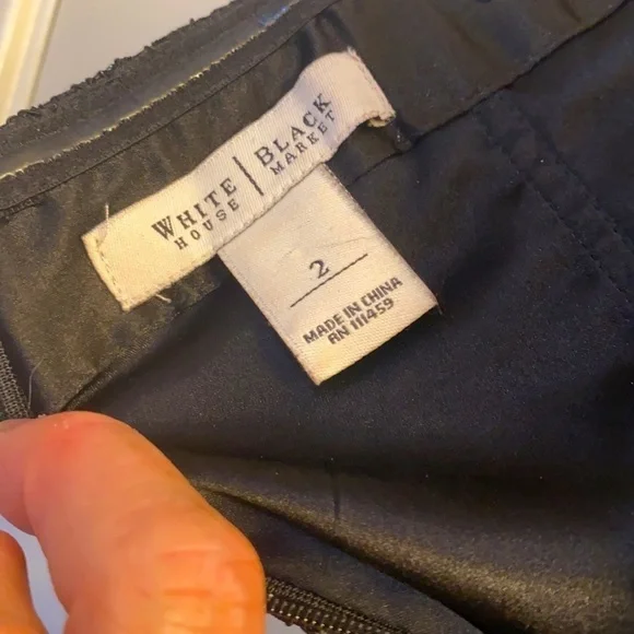 White House Black Market Black Strapless Lace Sequin Dress - Picture 8 of 9